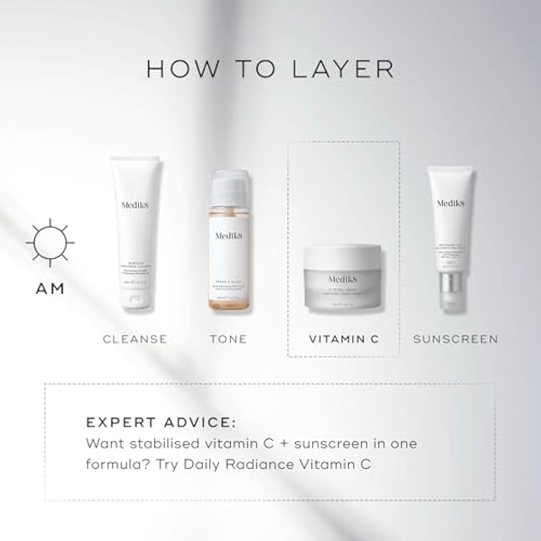 Medik8 C-Tetra Cream - Lipid Vitamin C Radiance Cream - Visibly Bright, Dewy and Energised Complexion - 50ml