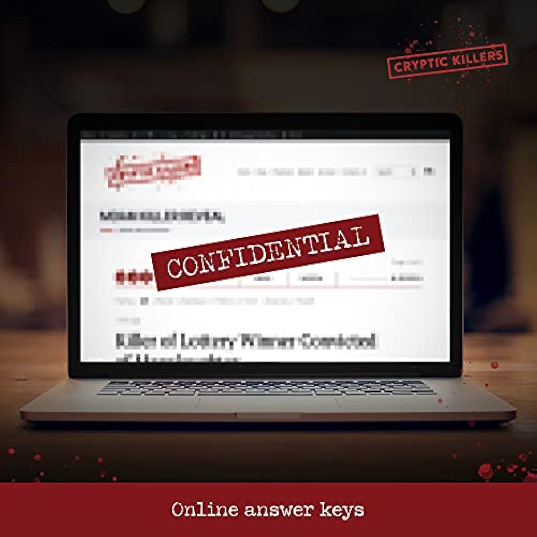 Cryptic Killers Unsolved murder mystery game - Cold Case Files Investigation Detective Evidence & Crime File - individuals, date nights & party games- Murder at Merivale Manor