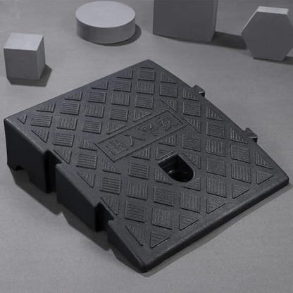 Street Solutions Kerb Ramps, 2 Pack Lightweight Portable Mobility Threshold Ramps for Wheelchairs, Cars Vehicles, Caravan, Scooter Wheels, Skateboard, Motorcycle, Disabled Chair & Dog (25 * 27 * 7cm)