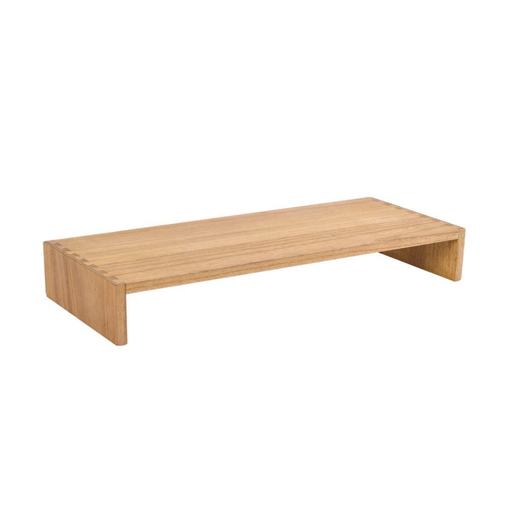 KIRIGEN Wooden Monitor Stand, 59 cm Desk Riser, Natural