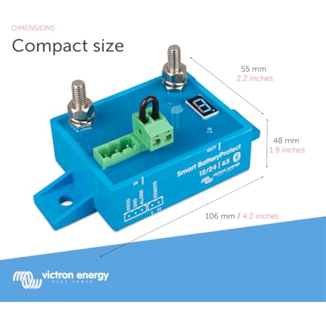 Victron Energy Smart BatteryProtect 12/24-Volt 65 amp (Bluetooth)