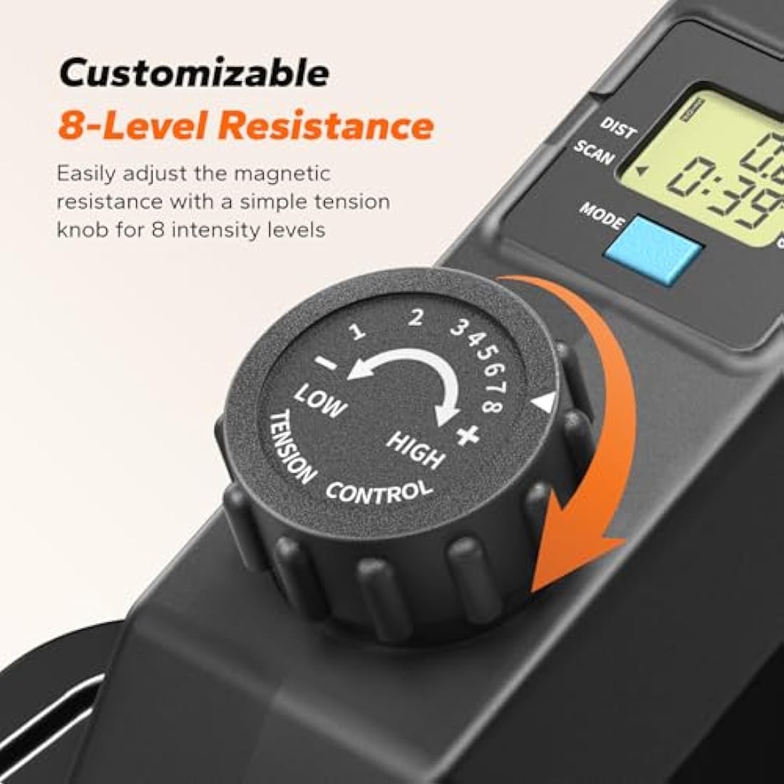 MERACH Under Desk Elliptical Machine for Home, Electric Elliptical Machine for Seniors with 12 Adjustable Speed, Quiet & Portable Seated Pedal Exerciser with Remote Control & Non-Slip Pad