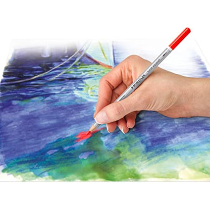 STAEDTLER 125 M48 Karat Aquarell Watercolour Colouring Pencil - Assorted Colours (Tin of 48 Pencils)