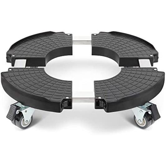 W B D WEIBIDA Plant Caddy with Wheels Heavy Duty 440lbs Capacity, Adjustable 15-21 Inch Rolling Plant Stand Indoor Outdoor, Large Plant Cart Dolly with Casters for Flower Pot Garden Pot Mover Black