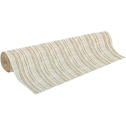 Clairefontaine - Ref 223881C - Recycled Kraft Wrapping Paper Roll (Single Roll) - 70cm Width x 50m Length, 70gsm Recycled Kraft Paper - Natural Pattern Design
