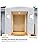 Bianco PIR Lights Outdoor - Curved Design Outside Lights Mains Powered - Integrated 7W SMD LED Security Lights with Motion Sensor Mains Powered - IP44 Weatherproof Wall Lights, Warm White Colour