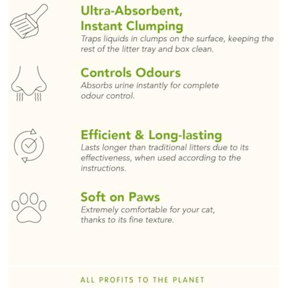 almo nature Cat Litter – Soft Texture | 100% Natural, Plant-Based | Non-Clumping, Non-Clay, Non-Silica | Odour-Free & Robot-Friendly - 4.54kg