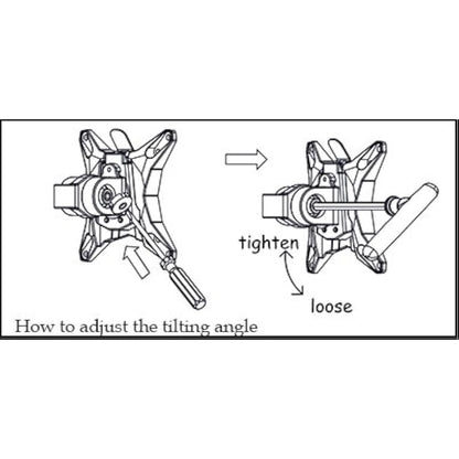 Allcam GSD110 Gas Spring Desk Mount LCD Monitor Stand w/vesa bracket & monitor arm: free up/down & left/right motion