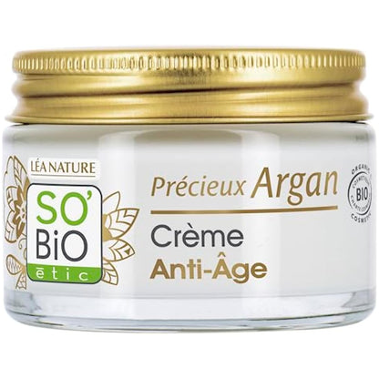 SO'BiO étic Précieux Argan Cosmebio Anti-Aging Day Cream, 50 ml