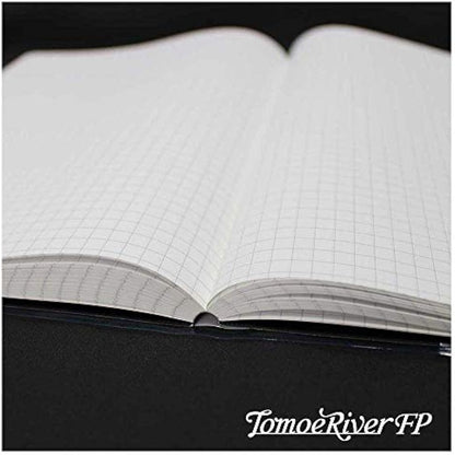 SAKAEテクニカルペーパー Tomoe River FP (52g/m2) Notebook by SANZEN, 5.85" x 8.27", 368 Pages (184-Sheet), Hard Cover, 5mm Squared, Thread-Bound, White (SR-A5HBW)