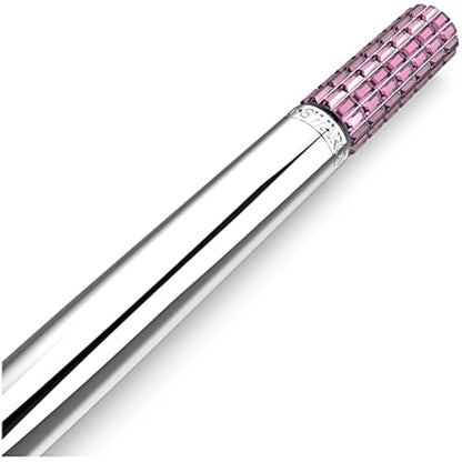 Swarovski Lucent Ballpoint Pen, Glittering Pink Crystals in a Chrome Setting, from the Lucent Collection