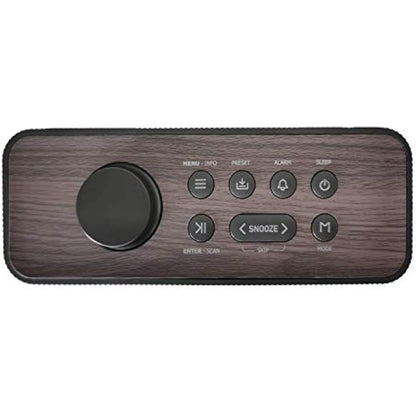 Roxel RDR-40 Stereo DAB/DAB+ Digital and FM Radio Portable Wireless Speaker with Dual Alarm Clock Function, USB & Micro SD MP3 Playback Function, 3.5mm Headphone Output (Black)