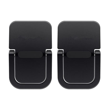 Keyboard Stand for Computer, Mini Invisible Laptop Kickstand for Desk Computer Keyboard MacBook Notebook Stand Riser Aluminum (2PCS) (Black)