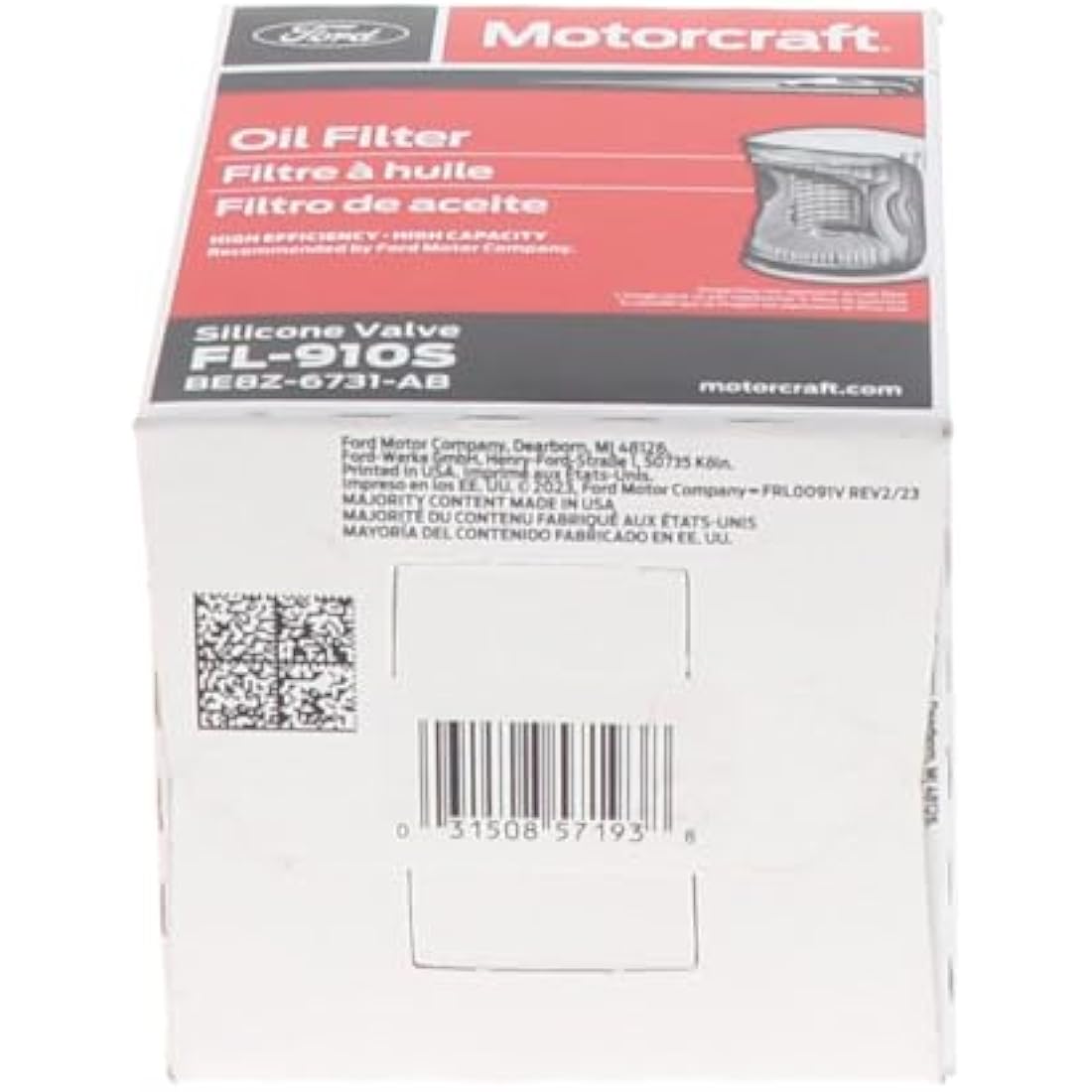 Motorcraft - Oil Filter (FL910S)