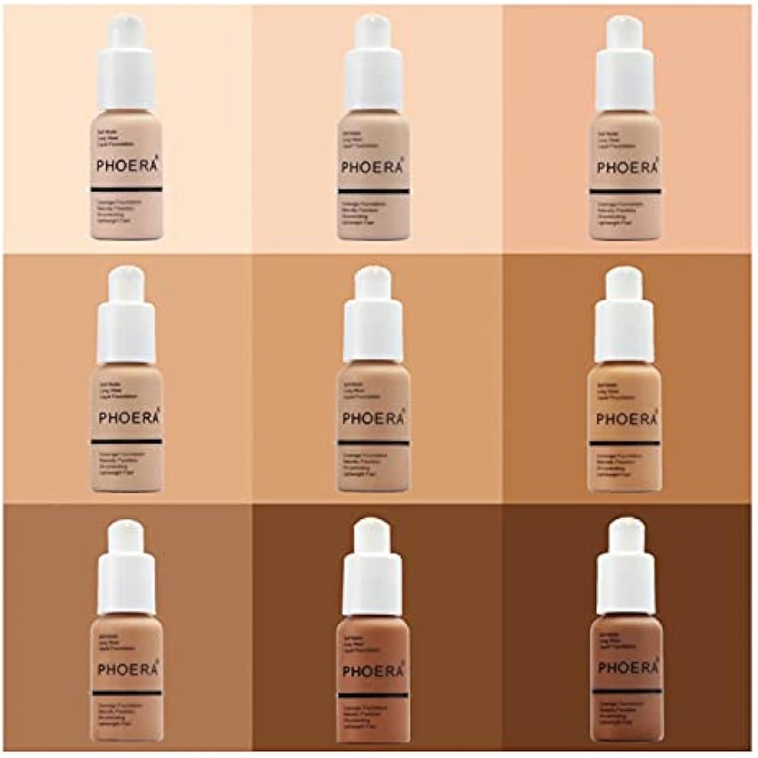 Aquapurity Phoera® Full Coverage Foundation Soft Matte Oil Control Concealer 30ml Flawless Cream Smooth Long Lasting (108 TAN)