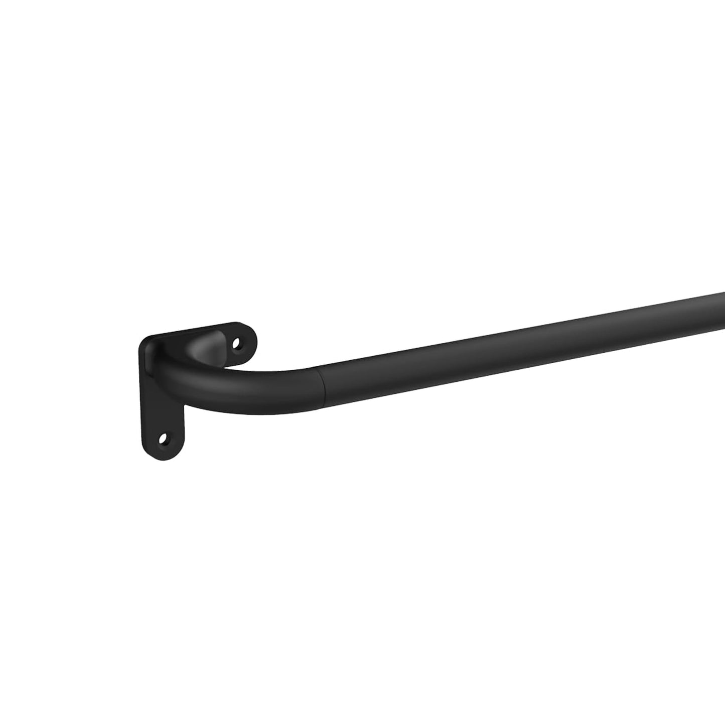 GCurtain Industrial Curtain Poles, 48-86 Inch, 5/8 Inch Diameter, Wrap Around Curved Curtain Poles for Indoor and Outdoor, Modern Contemporary Design,