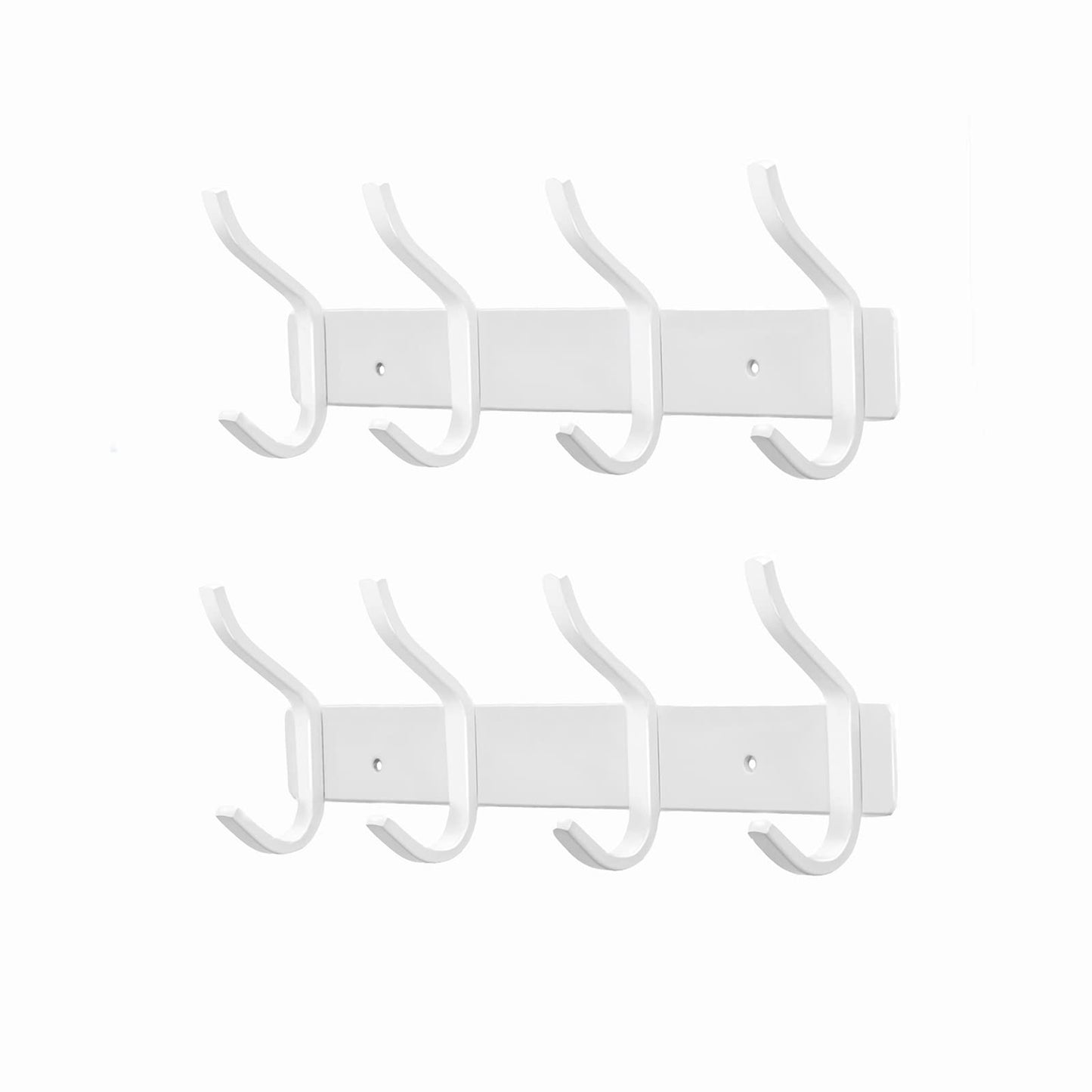 MEIJO Coat Hooks Wall Mounted, Coat Rack Wall Mounted Stainless Steel with 4 Hooks Heavy Duty Coat Hooks for Door, Bedroom, Bathroom, Kitchen