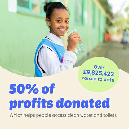 Who Gives A Crap – 100% Recycled, Twice as Long, Toilet Roll, Box of 24 (3-Ply, 400 Sheets-10x10cm) - Soft, Strong, Sustainable