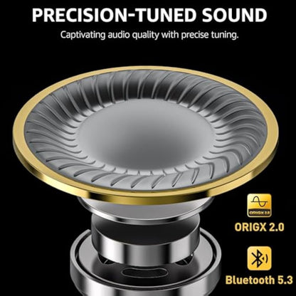 TOZO T10 Wireless Earbuds Bluetooth 5.3 Headphones, App Customize EQ, Ergonomic Desigh, 55H Playtime, Wireless Charging Case, IPX8 Waterproof Powerful Sound in-Ear Headset Khaki (New Upgraded)