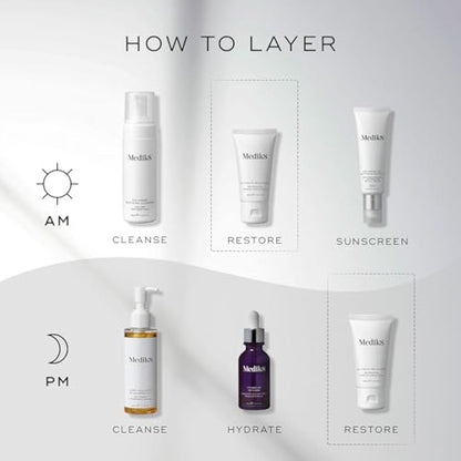 Medik8 Ultimate Recovery - Skin Restoring Moisture Locking Cream - Face Moisturiser With Allantoin - For Very Dry Skin - 30ml