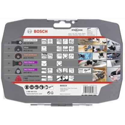 Bosch Professional 5-piece Starlock Multitool Set (wood, metal, multi material and abrasive materials, Accessories: Multi-functional tool)
