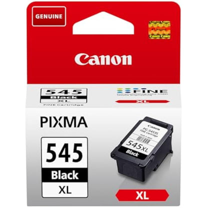 Canon Ink - PG-545XL High Yield Genuine Black Printer Ink Cartridge - Prints Up to 400 A4 Pages (1 x Cartridge)