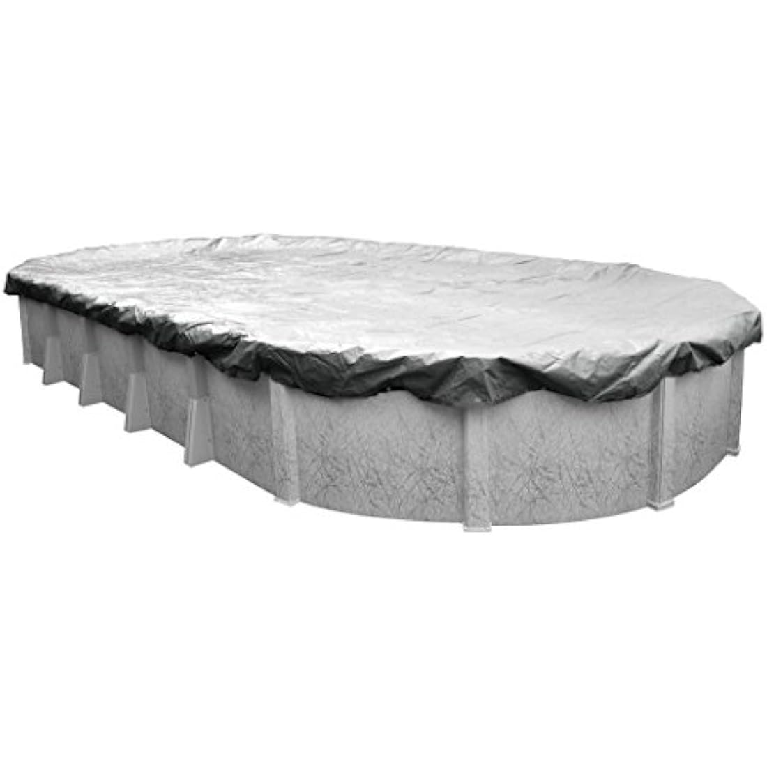 Robelle 551833-4-ROB Pool Cover for Winter, Dura-Guard Silver, 18 x 33 ft Above Ground Pools