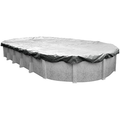 Robelle 552141-4-ROB Dura-Guard Silver Winter Pool Cover for Oval Above Ground Swimming Pools, 21 x 41-ft. Oval Pool