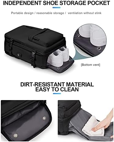 Vacuum Travel Backpack for Women, Cabin Bags 40x20x25 for Ryanair, Travel Hand Luggage Backpack Carry-ons Bag with Vacuum Compression