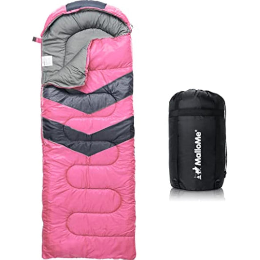 MalloMe Sleeping Bags for Adults & Kids Sleeping Bag 3-4 Season - Ultralight Backpacking Sleeping Bag Cold Weather & Warm, Lightweight Compact, Single Adult Girls Boys Winter Sleep Camping Accessories