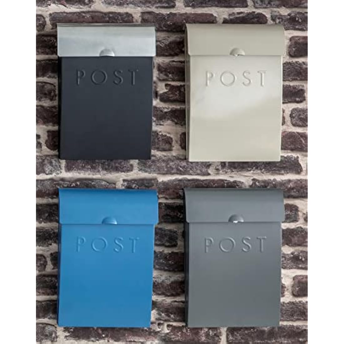 Original Post Box by Garden Trading | Lockable Wall Mounted Letter Box (Fixings Supplied) | Weatherproof Design Postbox | Crafted in Powder Coated Steel | H37 X W25 X D9cm