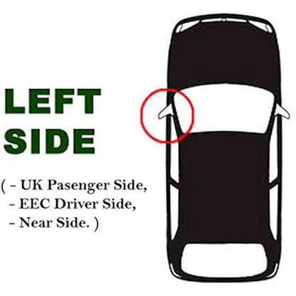 Fits Toyota Aygo, For 2009 to 2015 MAY Convex Wing Mirror Glass LEFT HAND (UK Passenger Side)