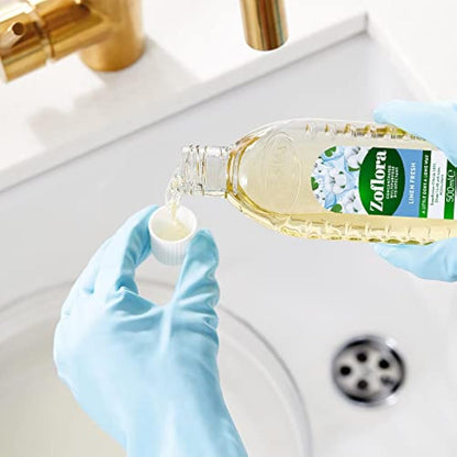 Zoflora Linen Fresh Concentrated Multipurpose Disinfectant Liquid, 6 x 500 ml (3 L), Antibacterial & Multi-Surface, Pet Safe Disinfectant, Kills 99.9% Of Bacteria & Viruses