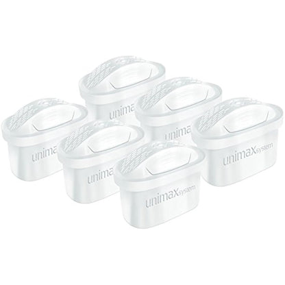 Pack of 6 Universal Water Filter Cartridges to fit Brita Maxtra Jugs (Except Maxtra+)