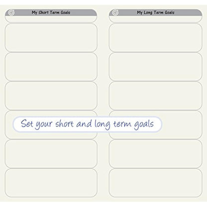 2 Pack Calendar To-Do List Weekly Planner Refill Insert for Standard Traveller's Notebook Leather Journal - 21x11cm Ideal Weekly Diary Notebook