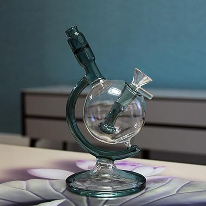 Green Bongs Glass Bong with Tornado percolate,Green Water Bongs with 14.5mm Bong Bowl Height 25cm Weight 400g Glass Pipe for Smoking Hookah Glass Bongs Oil Rig Smoking Pipe