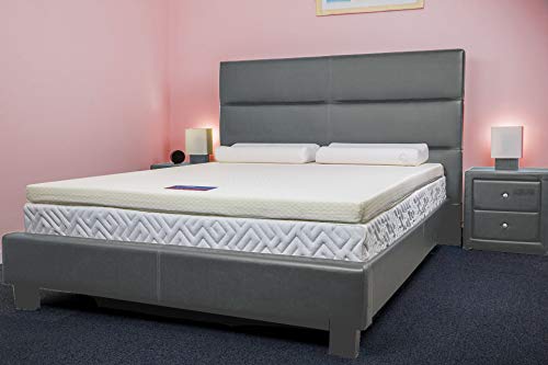 Southern Foam Memory Foam Mattress Topper with Cover, 3 Inch, UK Single