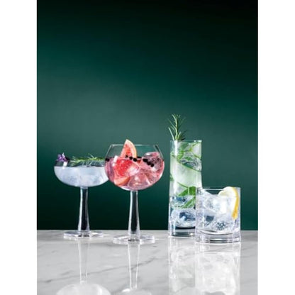 LSA International Gin Balloon Glass 420 ml Clear | Set of 2 | Mouthblown and Handmade Glass | GN03