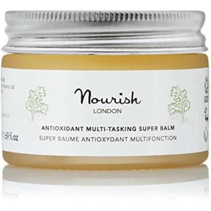 Nourish London Antioxidant Multi-Tasking Super Balm 50ml | All-in-One Anti Ageing Beauty Balm | Natural Plant Oils | Cruelty-Free | 100% Vegan