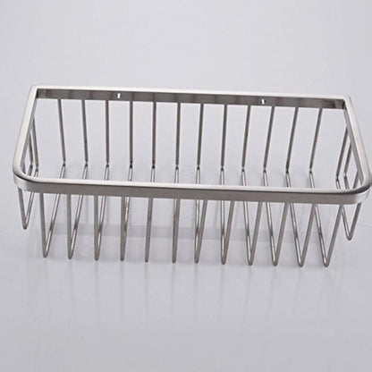 Konhard CS004 Solid Stainless Steel Bathroom Shower Caddy Wall Mount, Brushed Steel