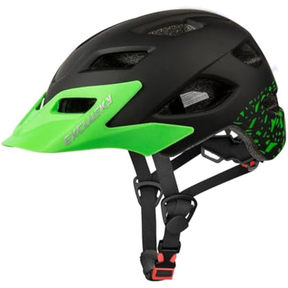 Kids Helmet, Exclusky Kids Bike Helmet Child Boys Girls Bike Helmet Age 5-13 Adjustable Bicycle Scooter Skating Cycle Helmet 50-57cm