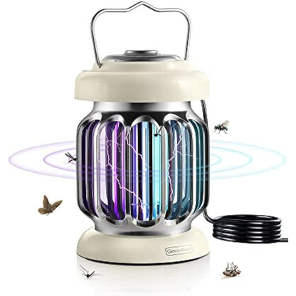 GeckoMan Hybrid Spectrum, Waterproof Switch, 15W Fly Zapper Electric Fly Catcher Bug Zapper Mosquito Killer Flies Killer Trap for Home Indoor UK Plug