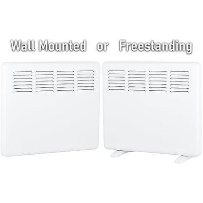 MYLEK Panel Space Heater 1KW Eco Smart WiFi App Radiator Electric Low Energy, 1KW,1.5KW, 2KW Available - Wall Mounted or Floor Standing, Bathroom IP24 Rated for Homes, Offices (1000w)