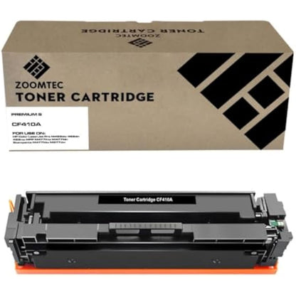 ZOOMTEC Compatible 410A CF410A Toner Cartridge Work for HP Color Laserjet Pro MFP M477FDW MFP M477FDN MFP M477FNW HP Color Laserjet Pro M452DN M452DW M452NW Printers (Black)