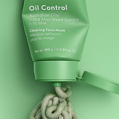 Sand & Sky Oil Control Blemish Clearing Clay Face Mask with Salicylic Acid & Niacinamide - Blemish Fighting Mask, Minimizes Redness, Tightens Pores