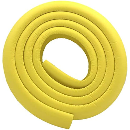 M2cbridge L Shape Extra Thick Furniture Table Edge Protectors Foam Baby Safety Bumper Guard 6.5 Ft (Yellow(6.5ft x 2))