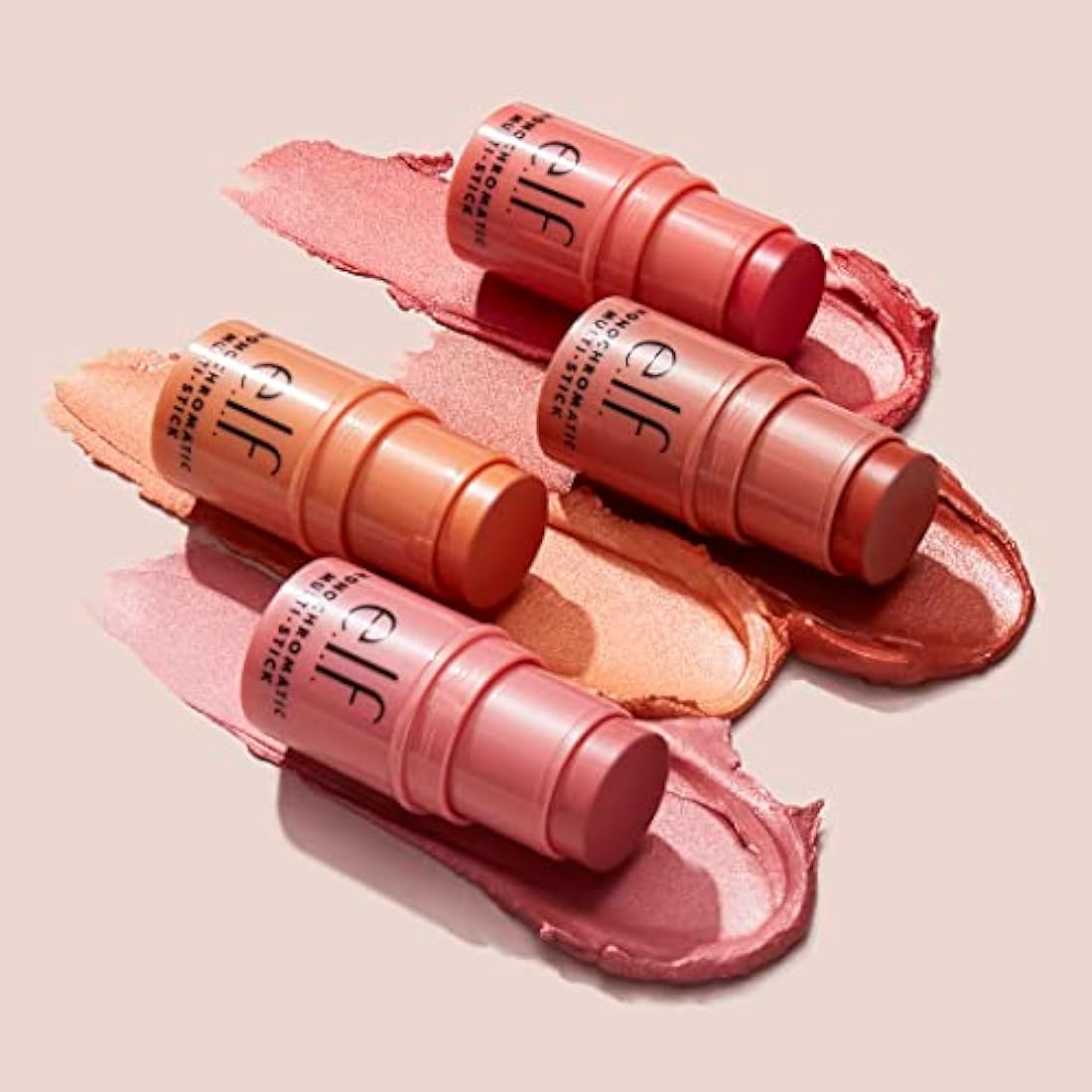 e.l.f. Monochromatic Multi Stick, Luxuriously Creamy & Blendable Colour, For Eyes, Lips & Cheeks, Sparkling Rose, 0.155 Oz (4.4g)