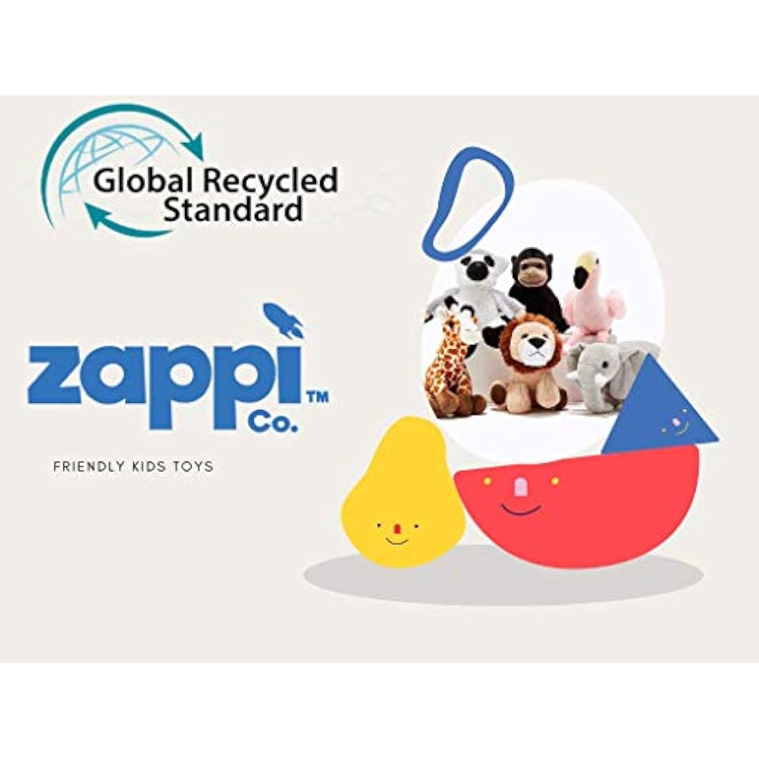 Zappi Co Children's Soft Cuddly Plush Toy Animal - Perfect Perfect Soft Snuggly Playtime Companions for Children (12-15cm /5-6") (African Elephant)