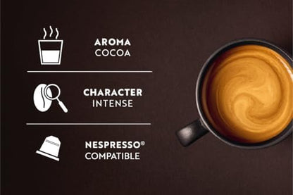 Café Royal, Ristretto, 100 Nespresso (R) compatible capsules, 80 percent recycled Aluminium, Rainforest Alliance certified, intensity 11