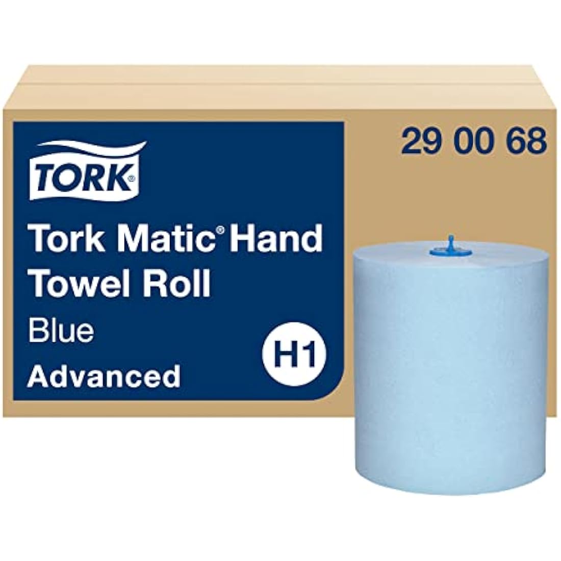 Tork Matic Paper Hand Towels Blue H1, Advanced, 6 Rolls x 150m, 290068